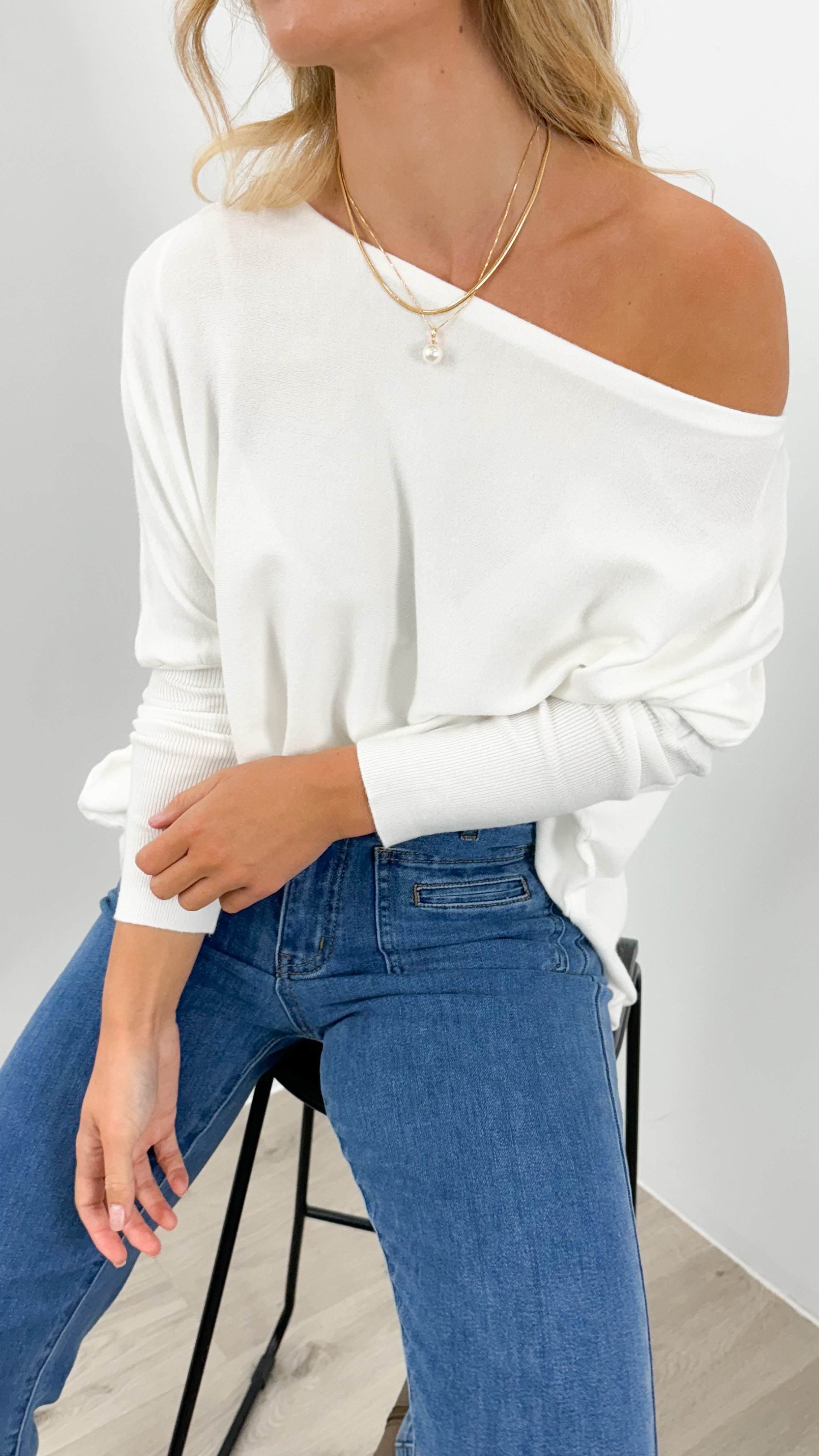 TESSA KNIT - WHITE