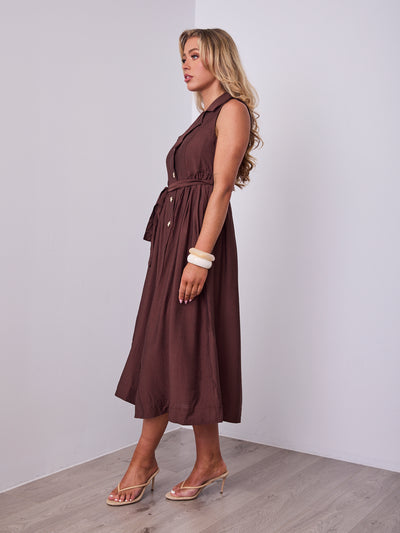 SORELLE DRESS - CHOCOLATE