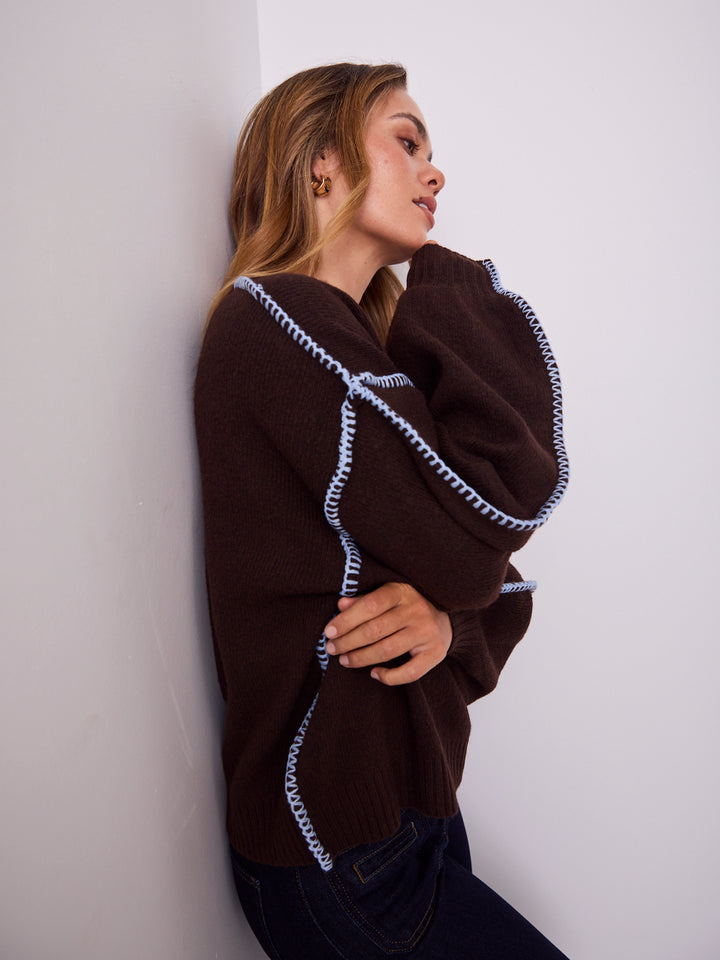 BONNIE KNIT - CHOCOLATE