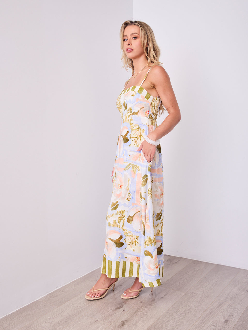 CEFALU MAXI DRESS - MULTI