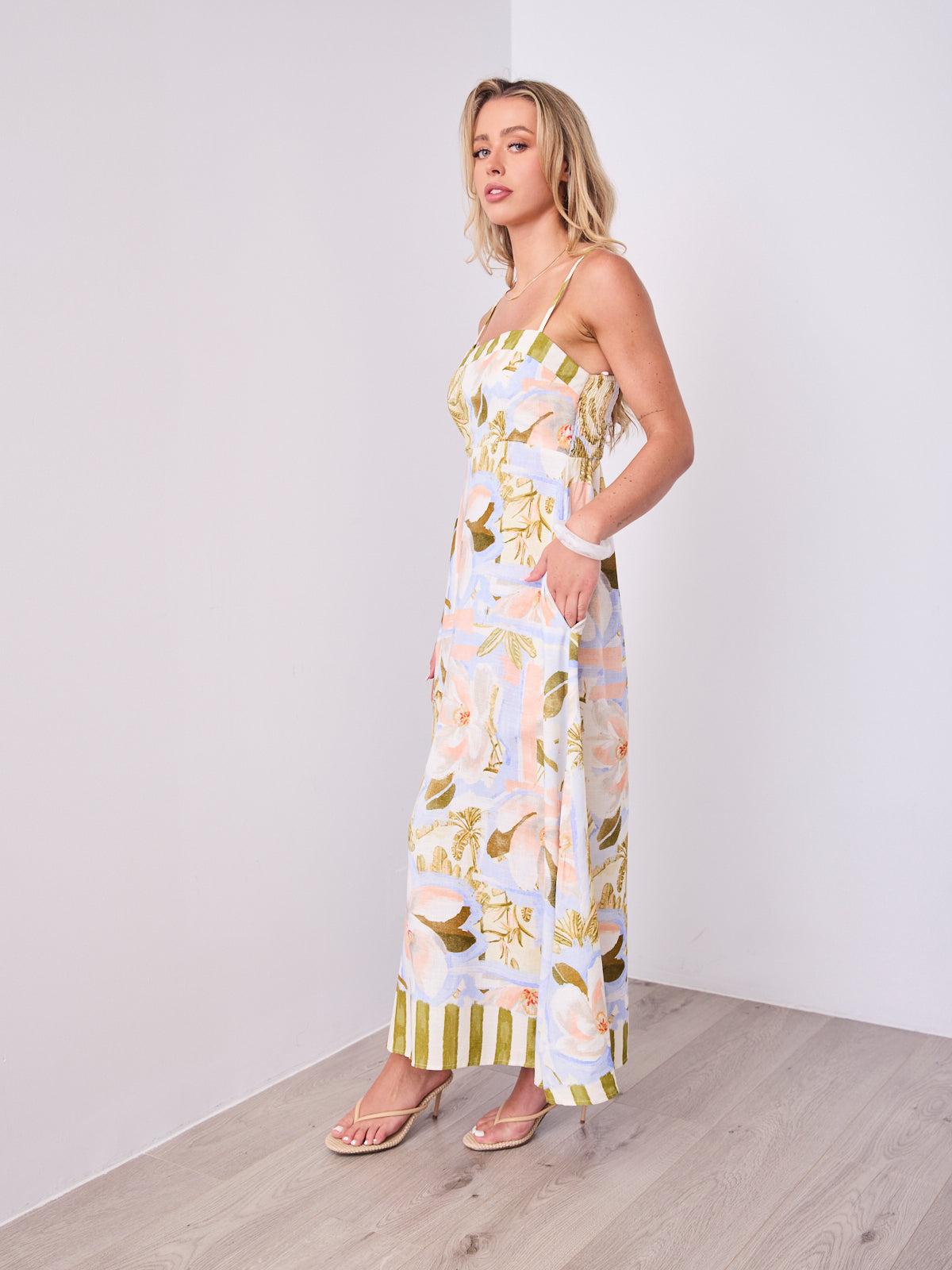 CEFALU MAXI DRESS - MULTI