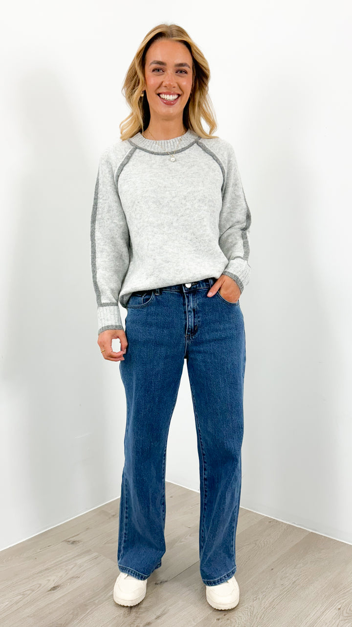 NAOMI KNIT - GREY