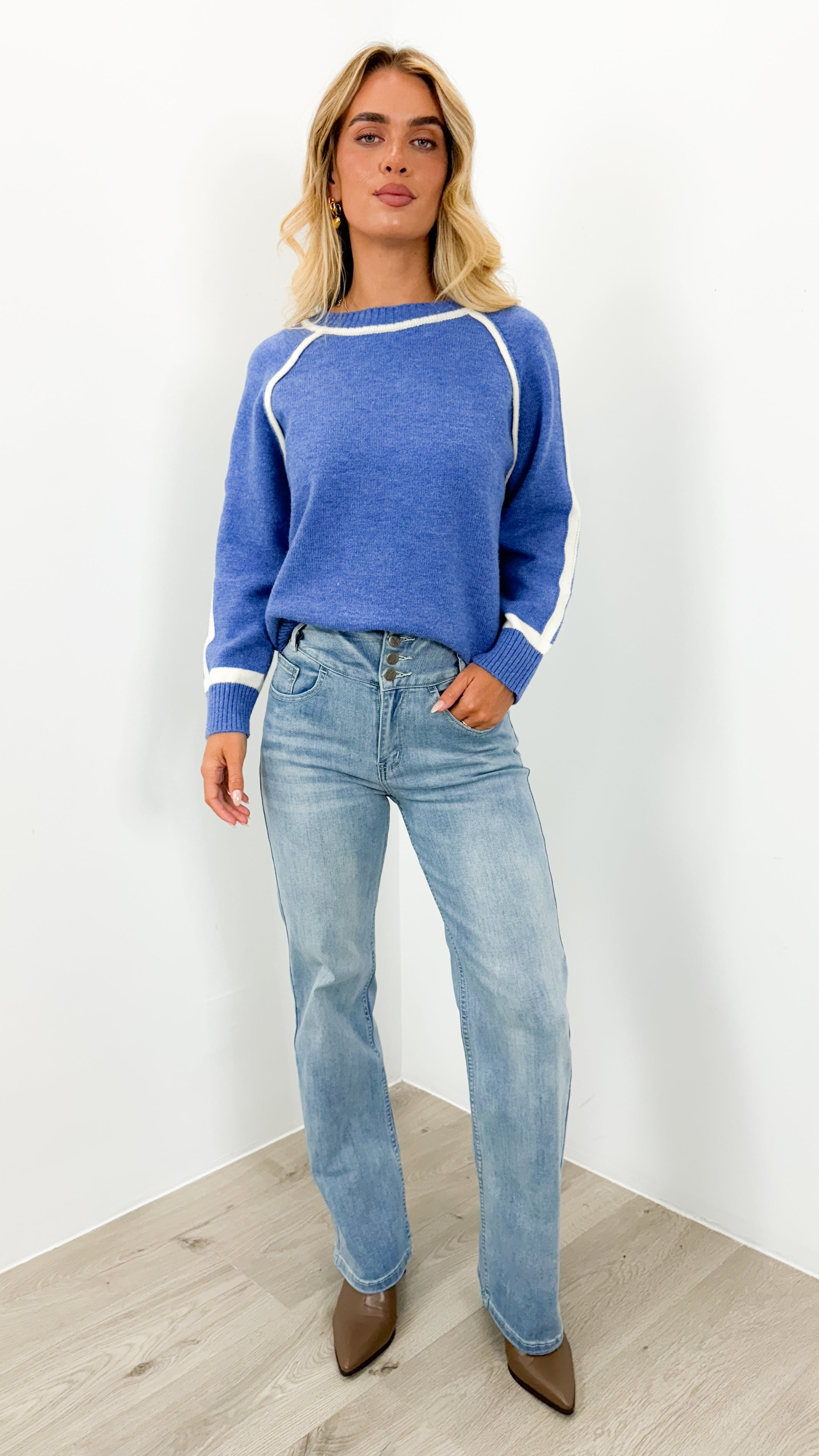 NAOMI KNIT - BLUE