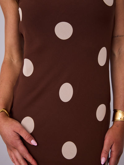 SABINE DRESS - CHOCOLATE