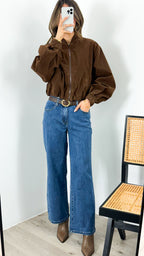 VANCE BOMBER JACKET - CHOCOLATE
