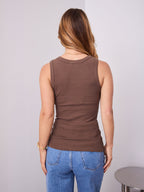 VUE TANK TOP - CHOCOLATE