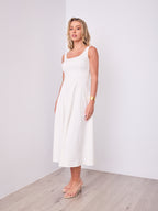 EVE DENIM DRESS - WHITE