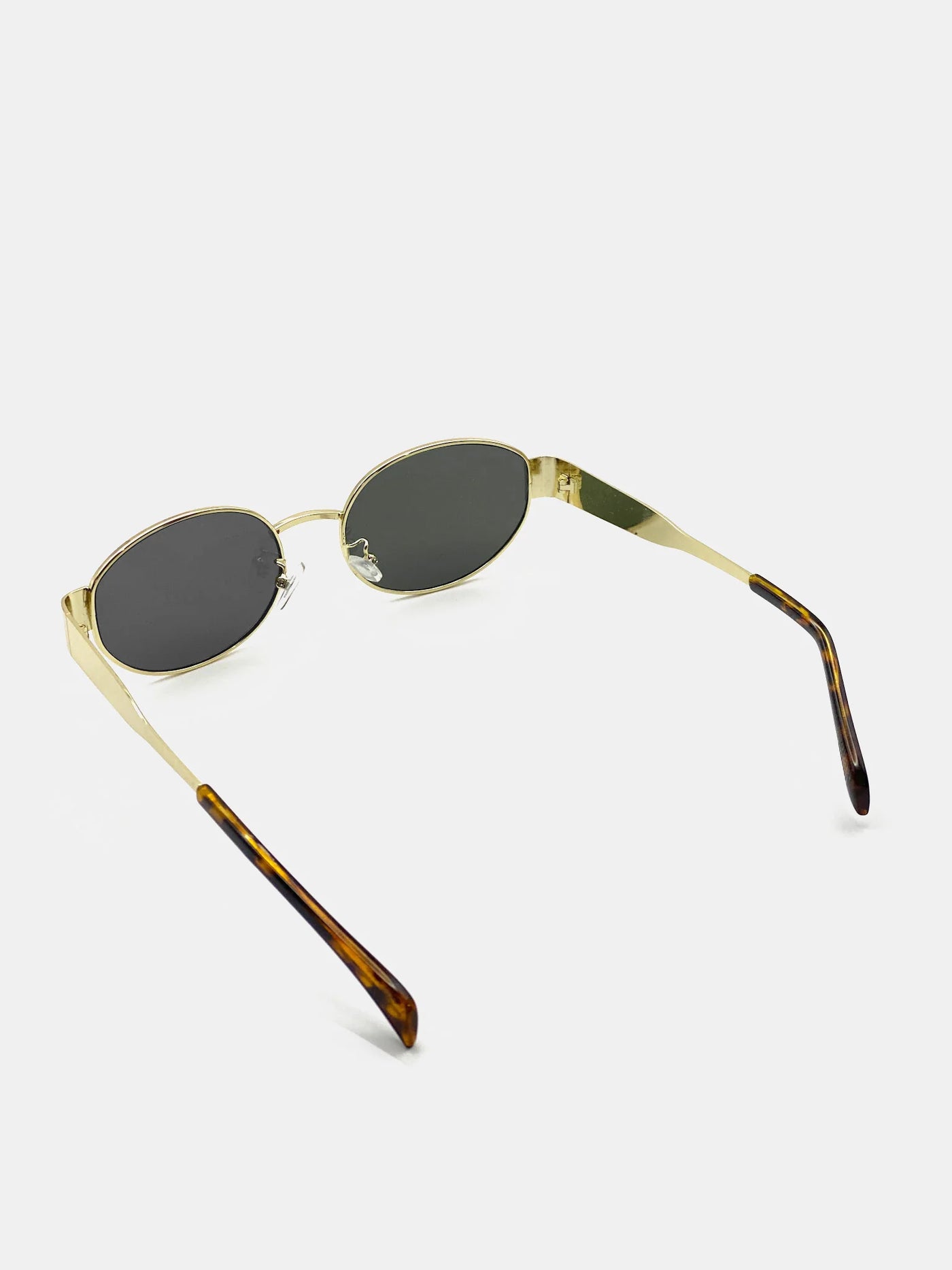 HELENA OVAL SUNNIES - GOLD/BLACK