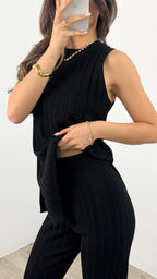 HYATT KNIT SET - BLACK