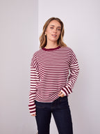 MICHAELS KNIT TOP - PINK/WINE