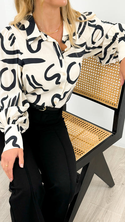 ROLLER BLOUSE - IVORY