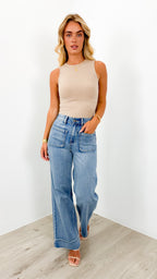 FITZROY JEAN - MEDIUM BLUE