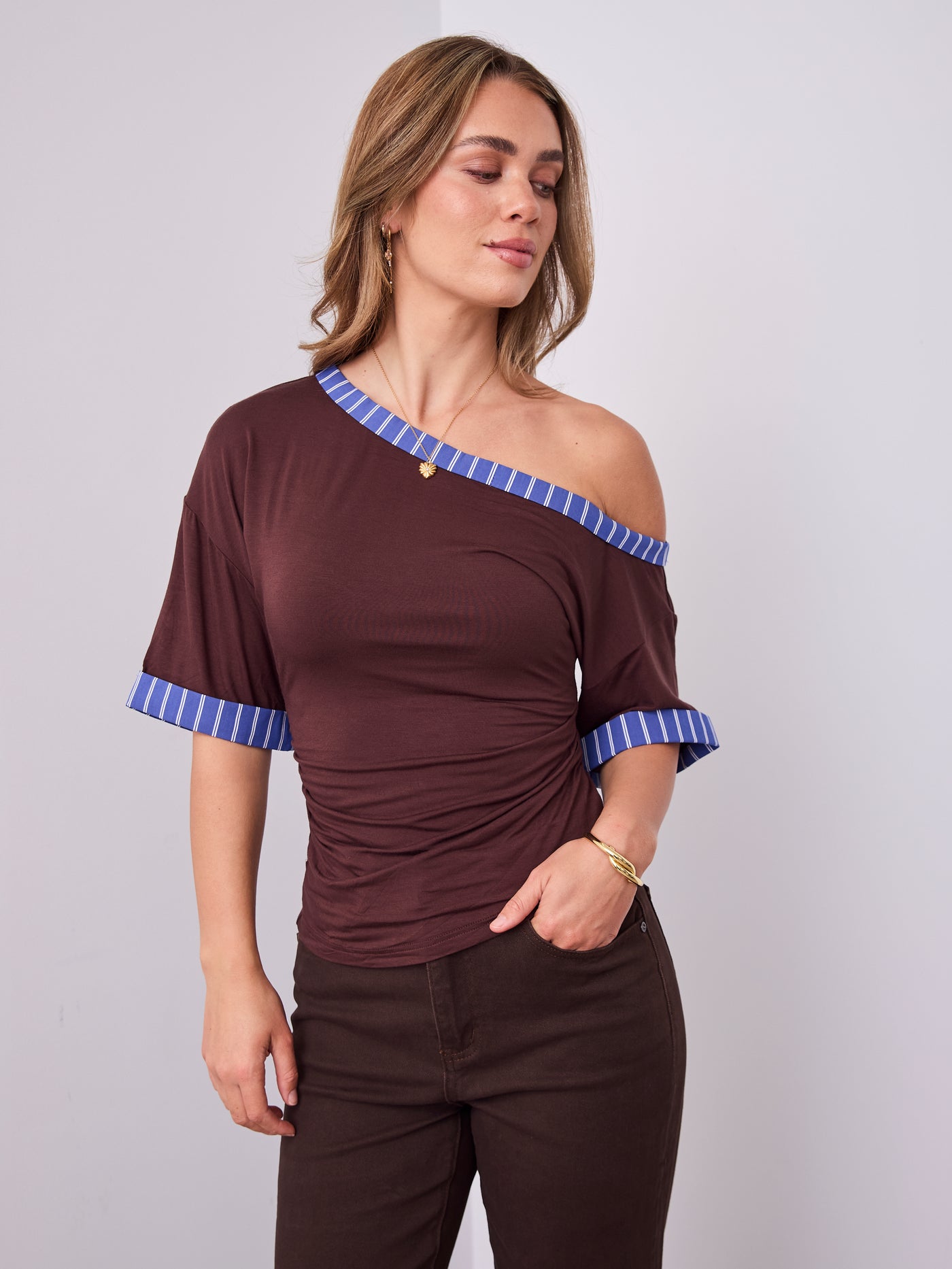 JED TOP - CHOCOLATE