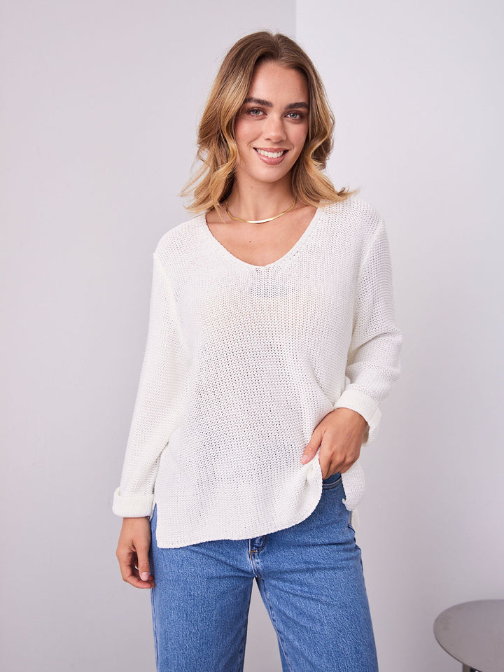 TIANA KNIT - WHITE
