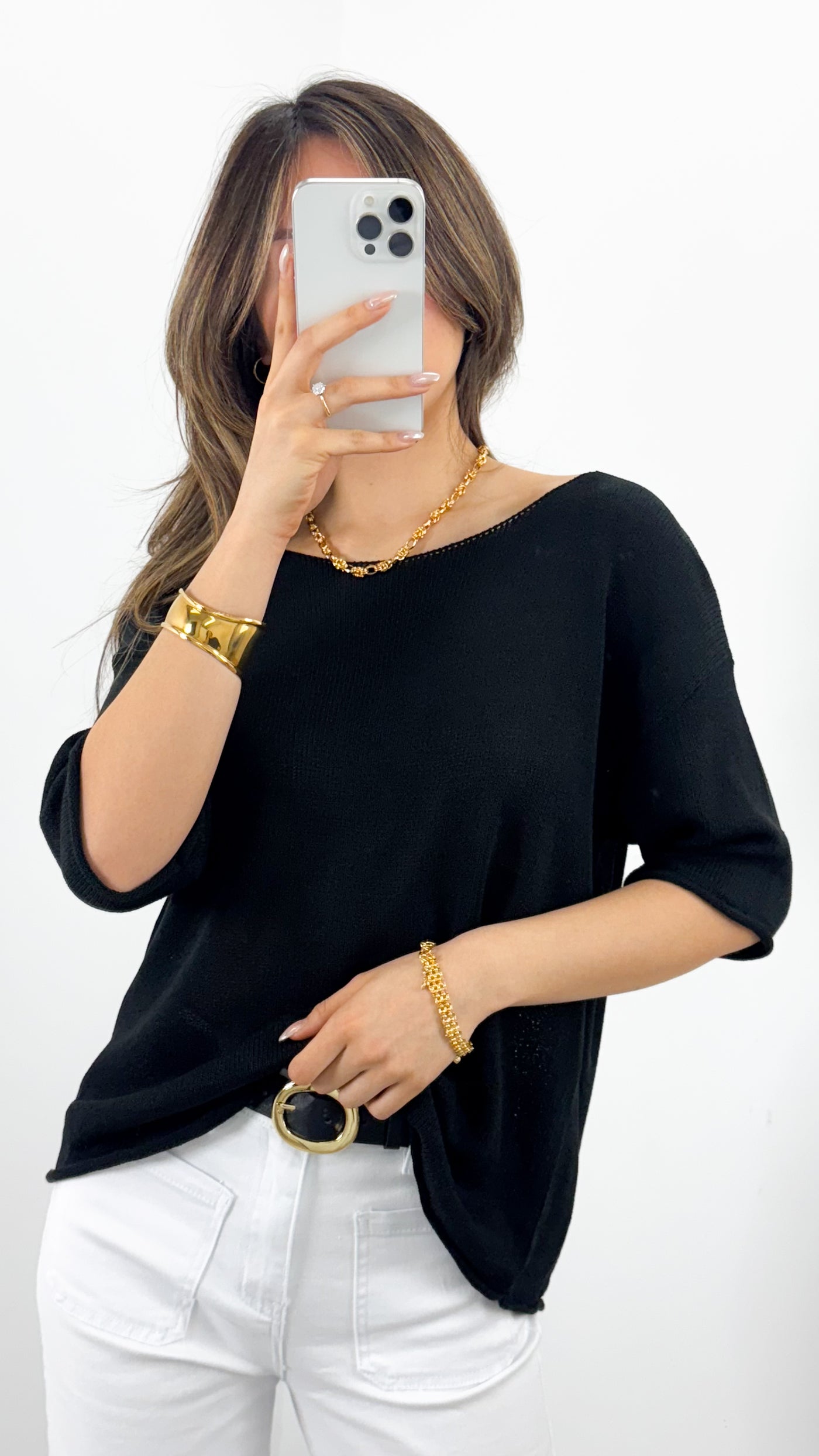 GIANNA TOP - BLACK