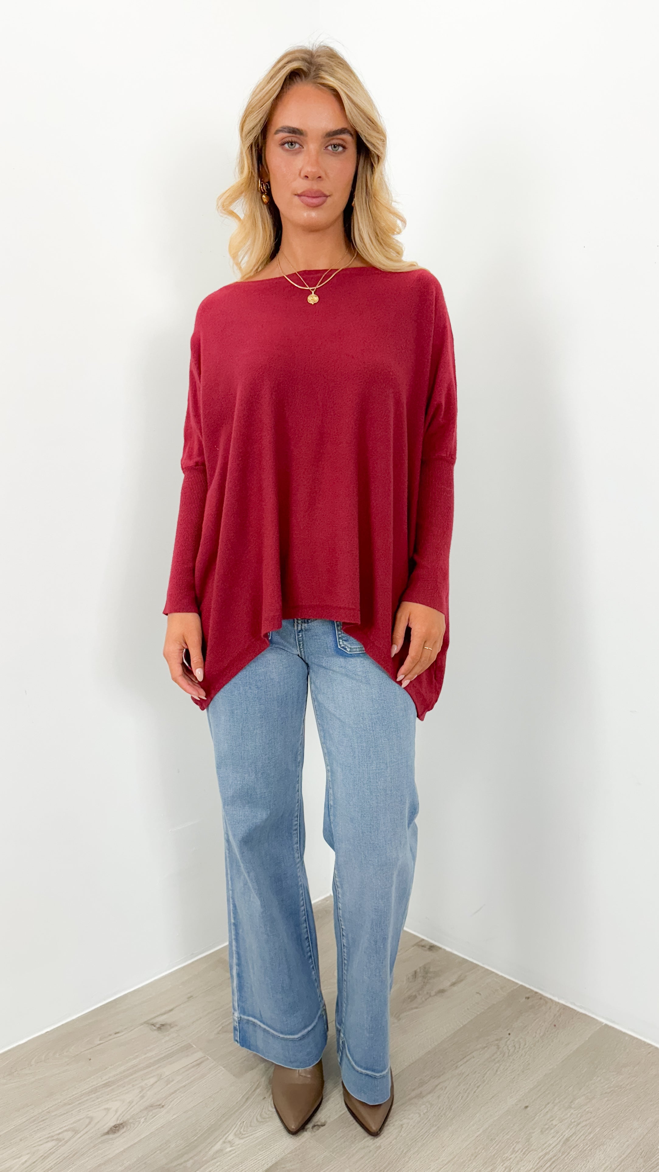 TESSA KNIT - WINE