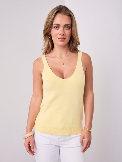 AUDREY SINGLET TOP - LEMON