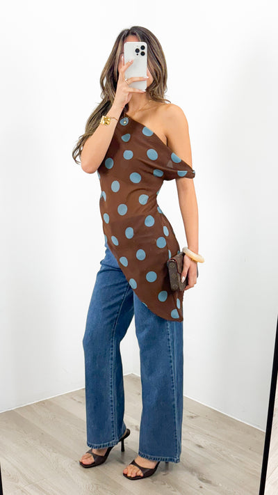 ZERRIN TOP - CHOCOLTE