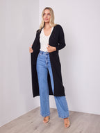 MAXWELL LONG CARDI - BLACK