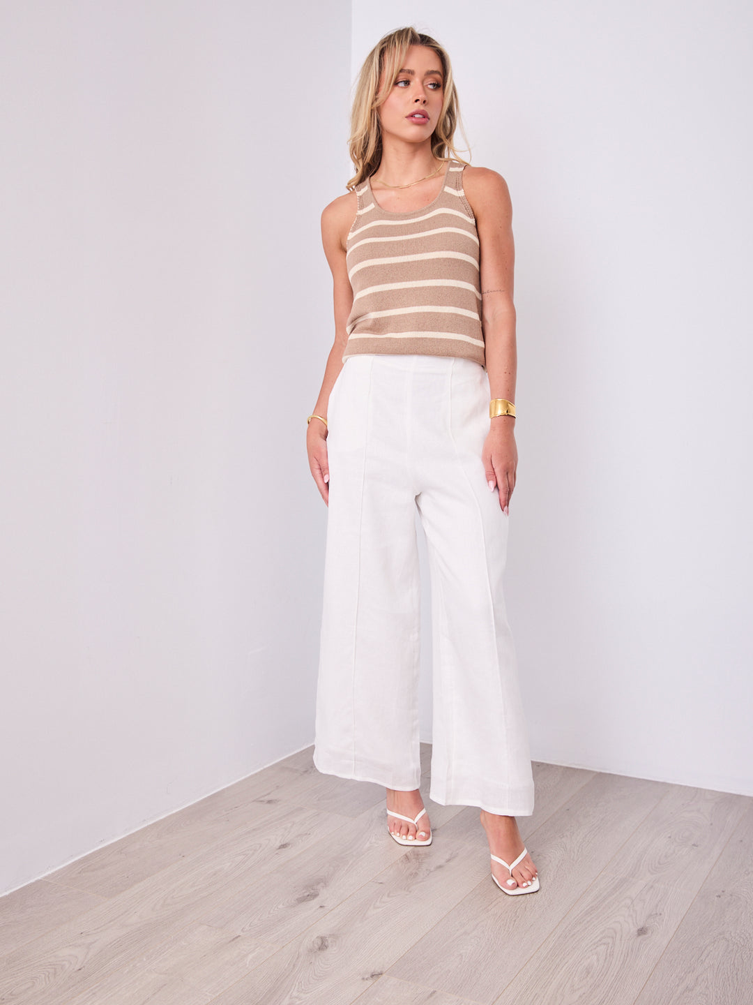 FIONA KNIT TANK - MOCHA