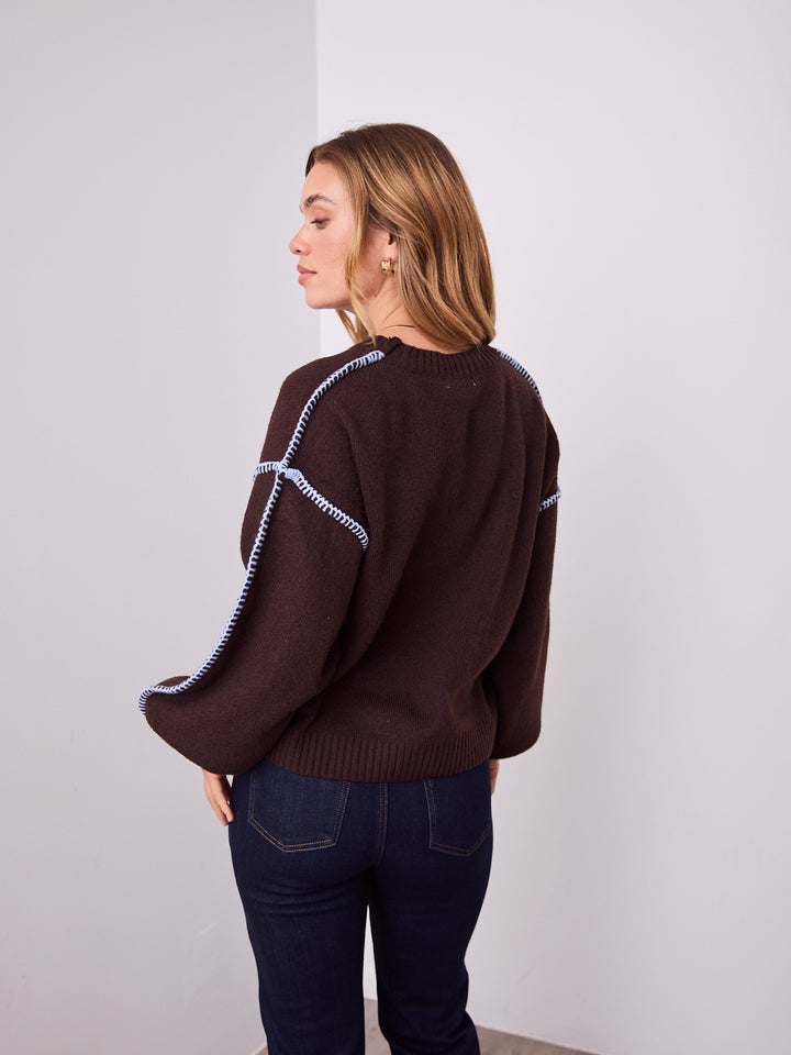 BONNIE KNIT - CHOCOLATE