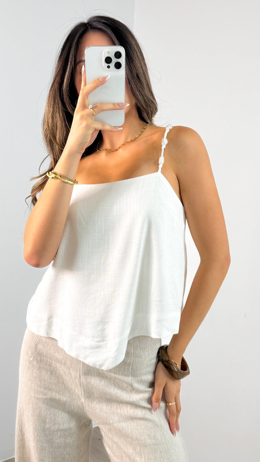 PORTELLI TOP - WHITE