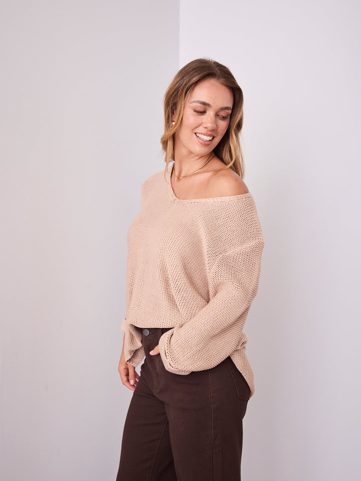 TIANA KNIT - MOCHA