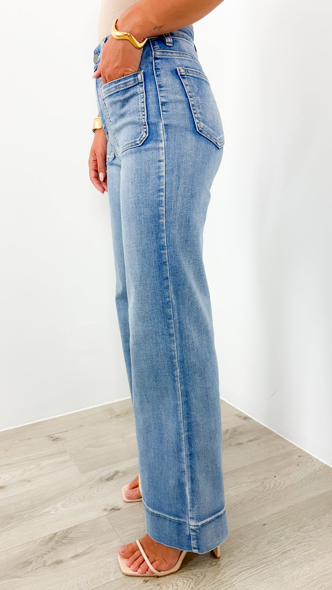 FITZROY JEAN - MEDIUM BLUE