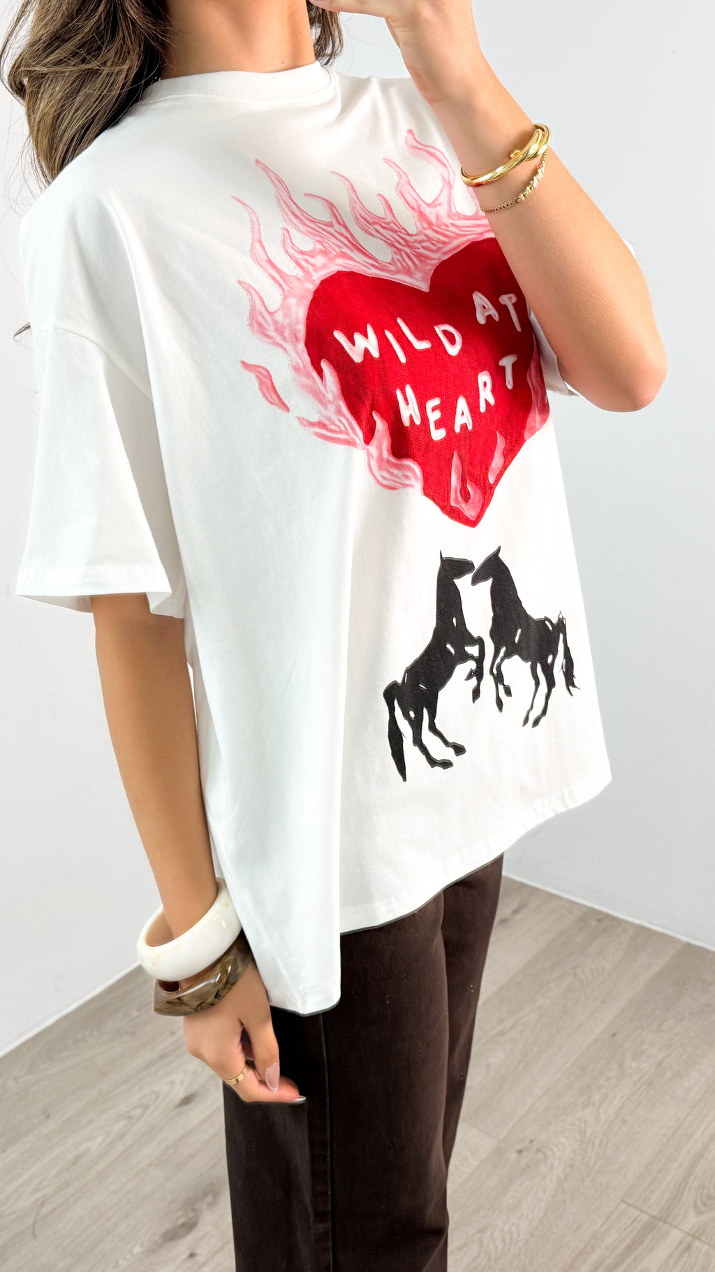 WILD AT HEART TEE - WHITE