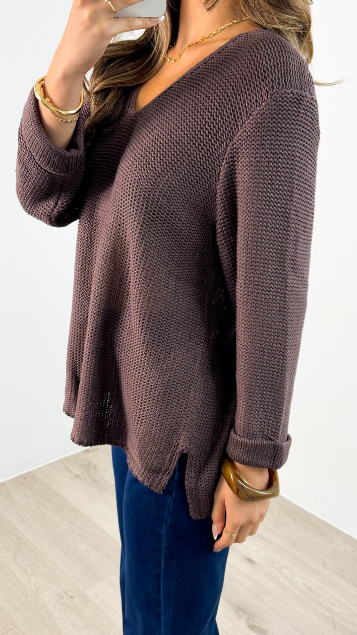 TIANA KNIT - CHOCOLATE