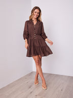 ANNABELLE DRESS - CHOCOLATE