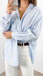 THURSDAY STRIPE SHIRT - BLUE