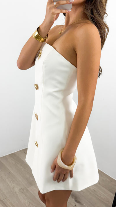 KOURTNEY DRESS - WHITE