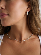CHROME STERLING SILVER NECKLACE - SILVER
