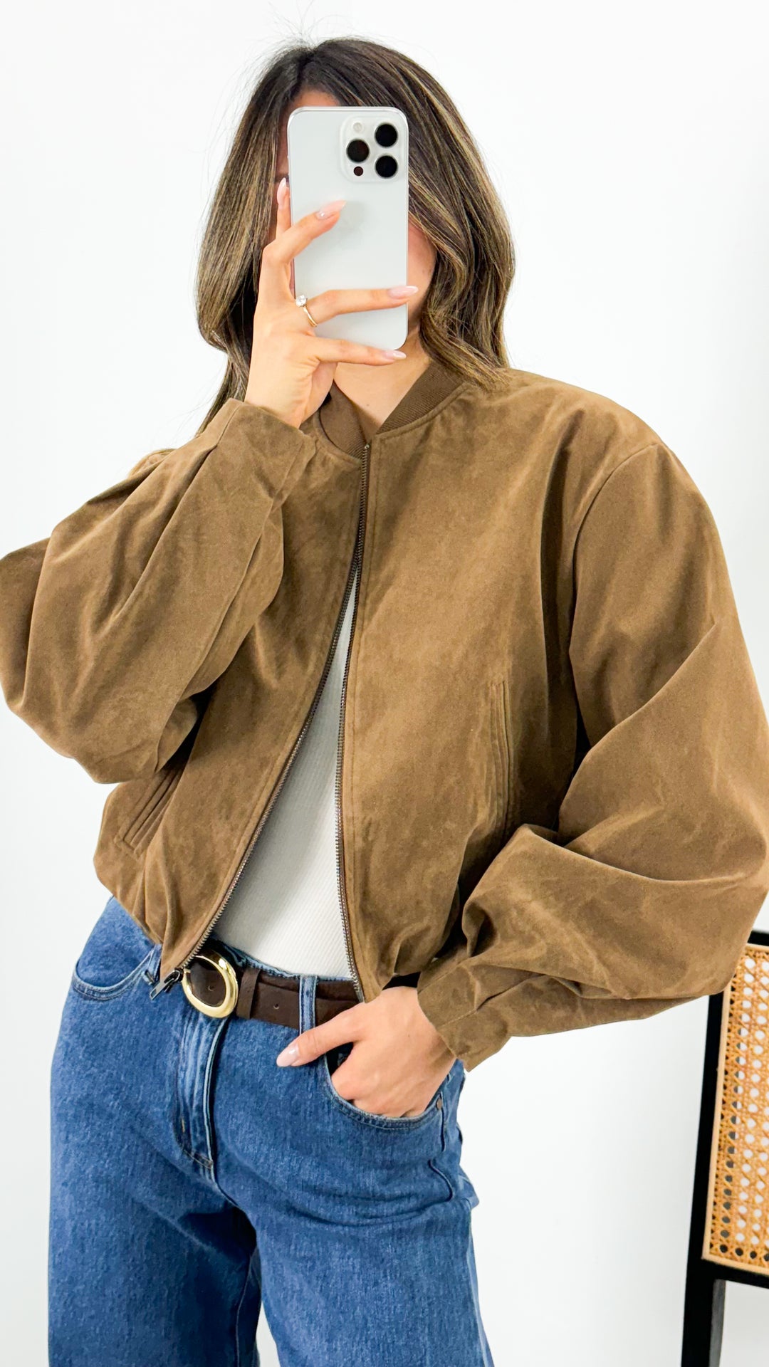VANCE BOMBER JACKET - TAN