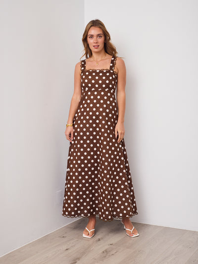 GRACIE DRESS - CHOCOLATE