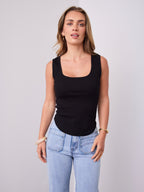 SATURDAY TANK TOP - BLACK