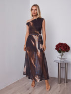 AVALON DRESS - CHOCOLATE