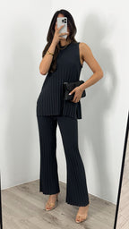 HYATT KNIT SET - CHARCOAL
