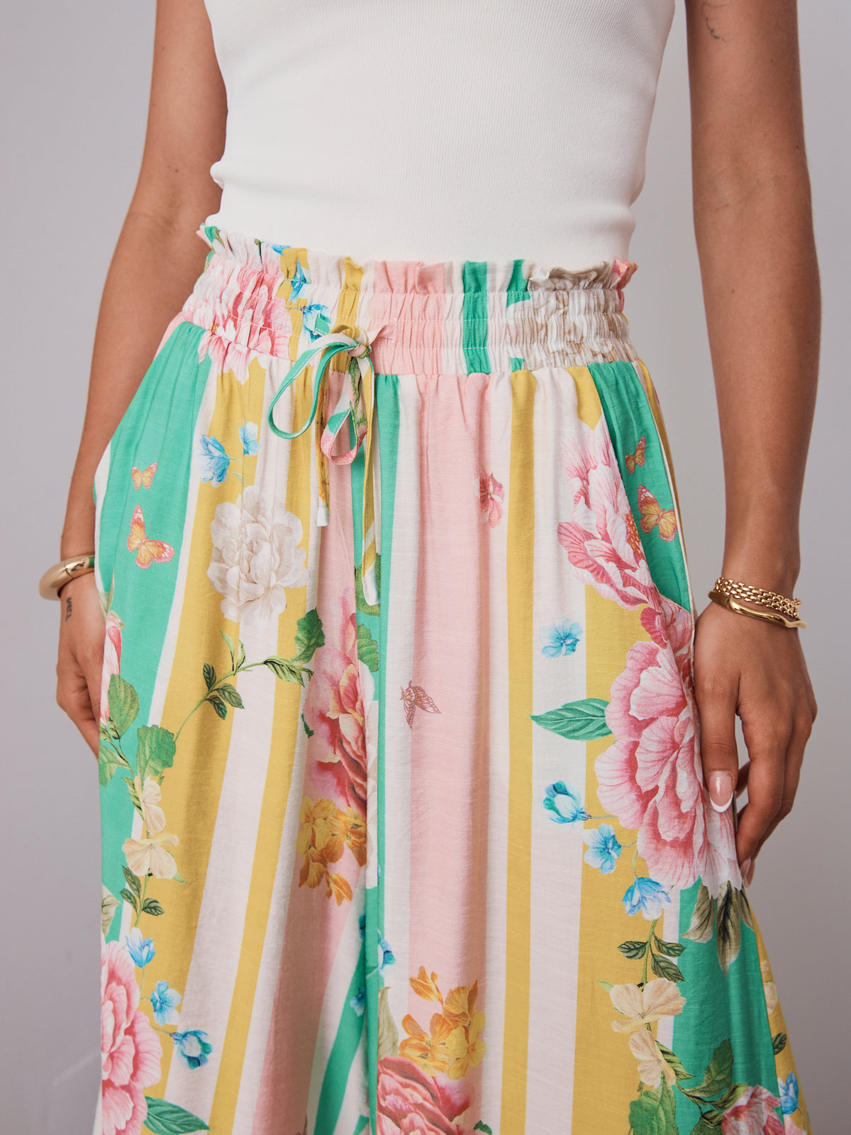 MIYAH WIDE LEG PANT - MULTI