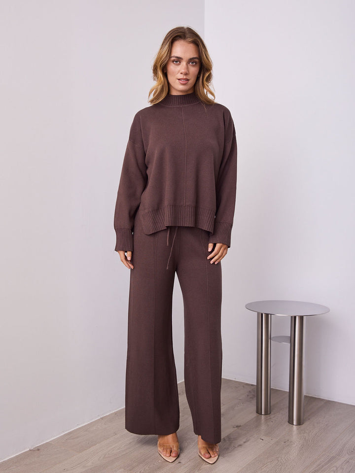 DELTA KNIT PANT - ESPRESSO