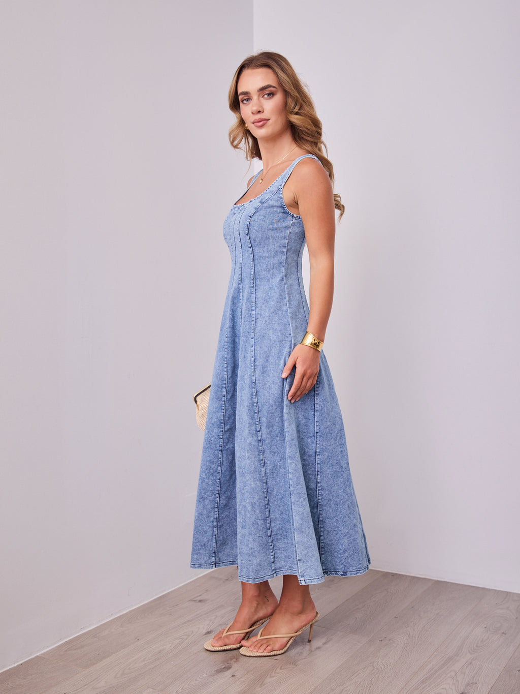 EVE DENIM DRESS - DENIM