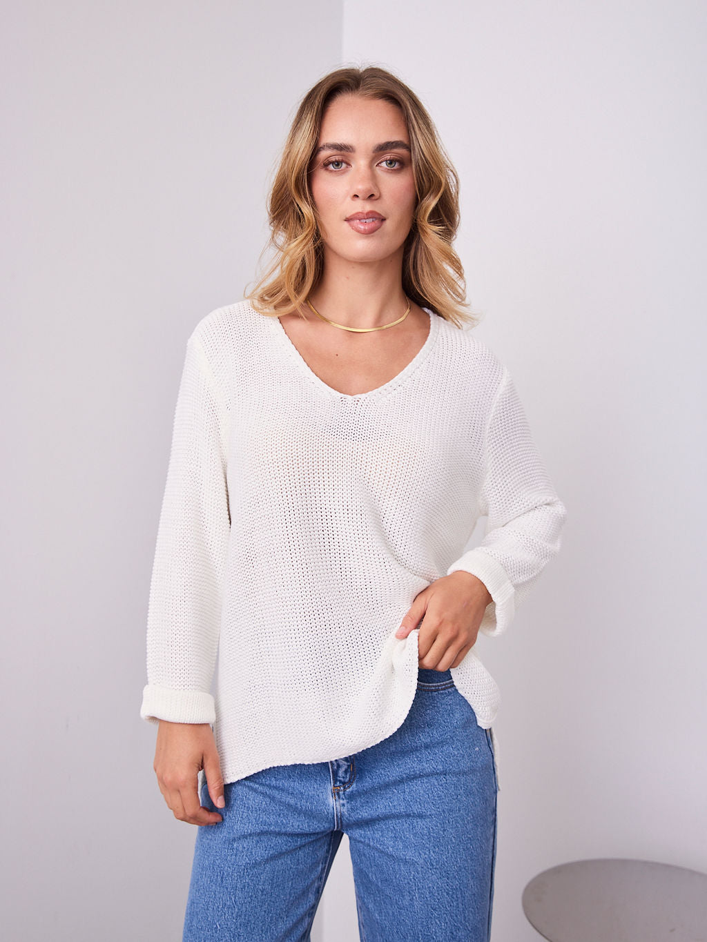 TIANA KNIT - WHITE