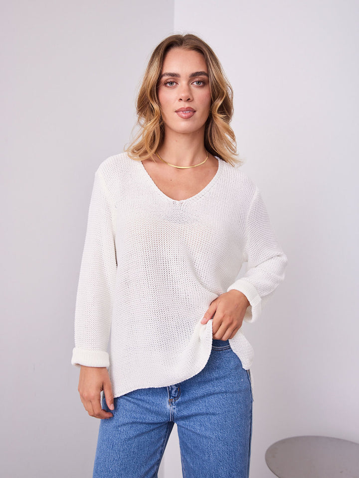 TIANA KNIT - WHITE