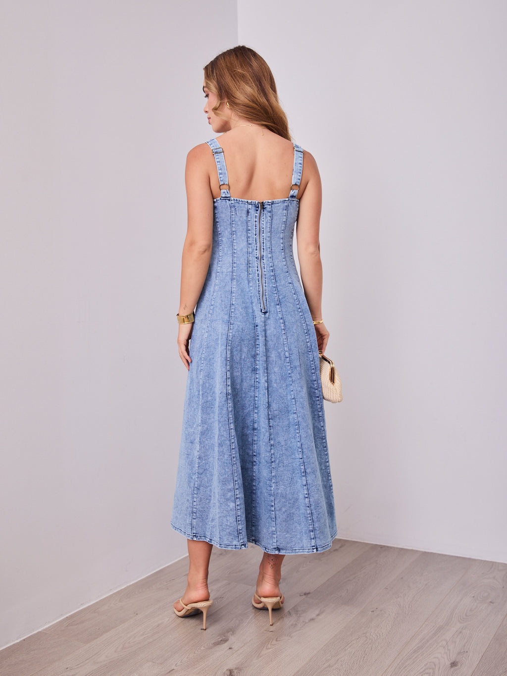 EVE DENIM DRESS - DENIM