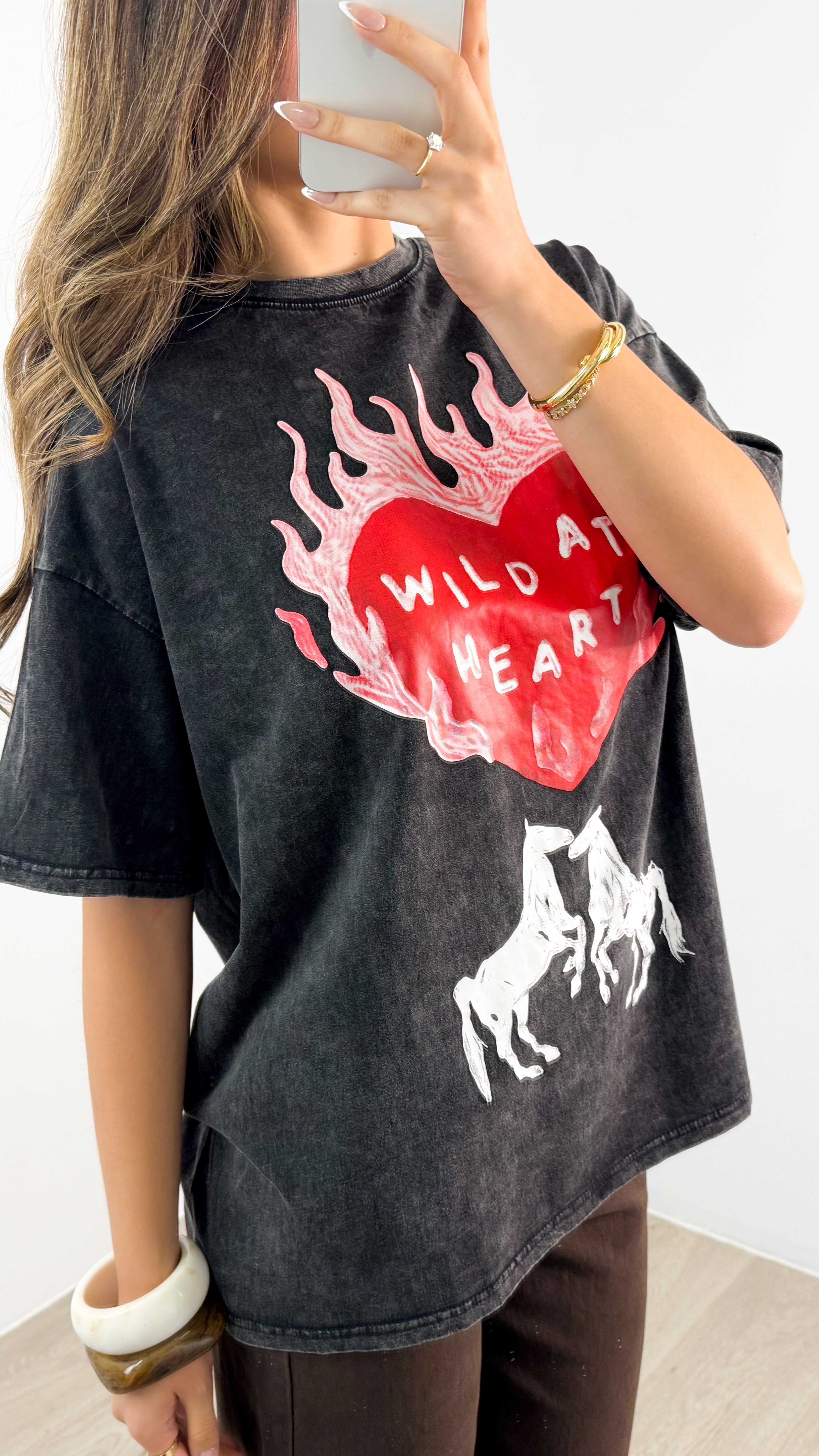 WILD AT HEART TEE - BLACK