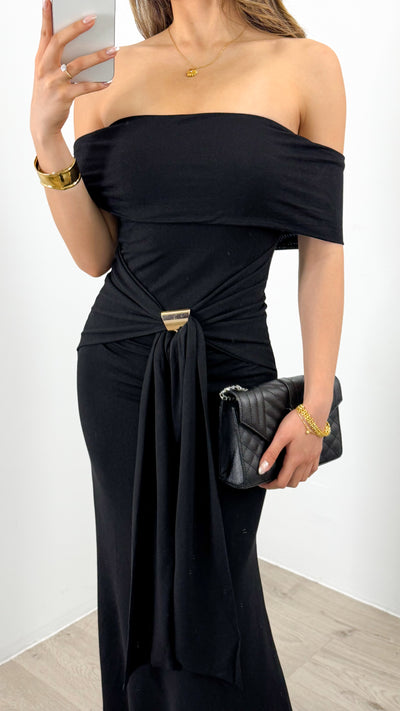CHANTELLE DRESS - BLACK