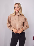 TULLY BOMBER JACKET - BEIGE