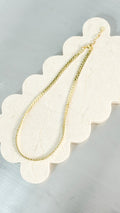 5MM CHAIN 18K GOLD PLATED NECKLACE - GOLD