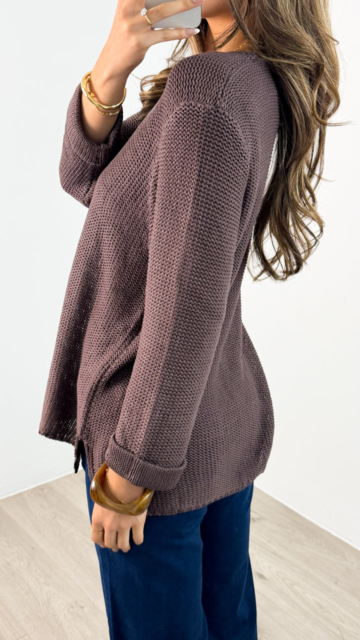 TIANA KNIT - CHOCOLATE